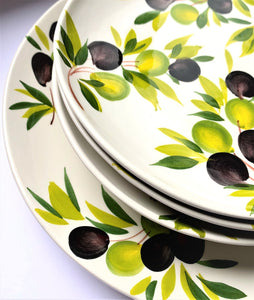 Olive Plates Hand-painted Made in Italy