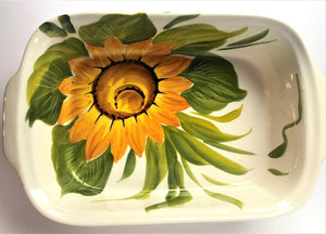 Sunflower Rectangle Baking Dish