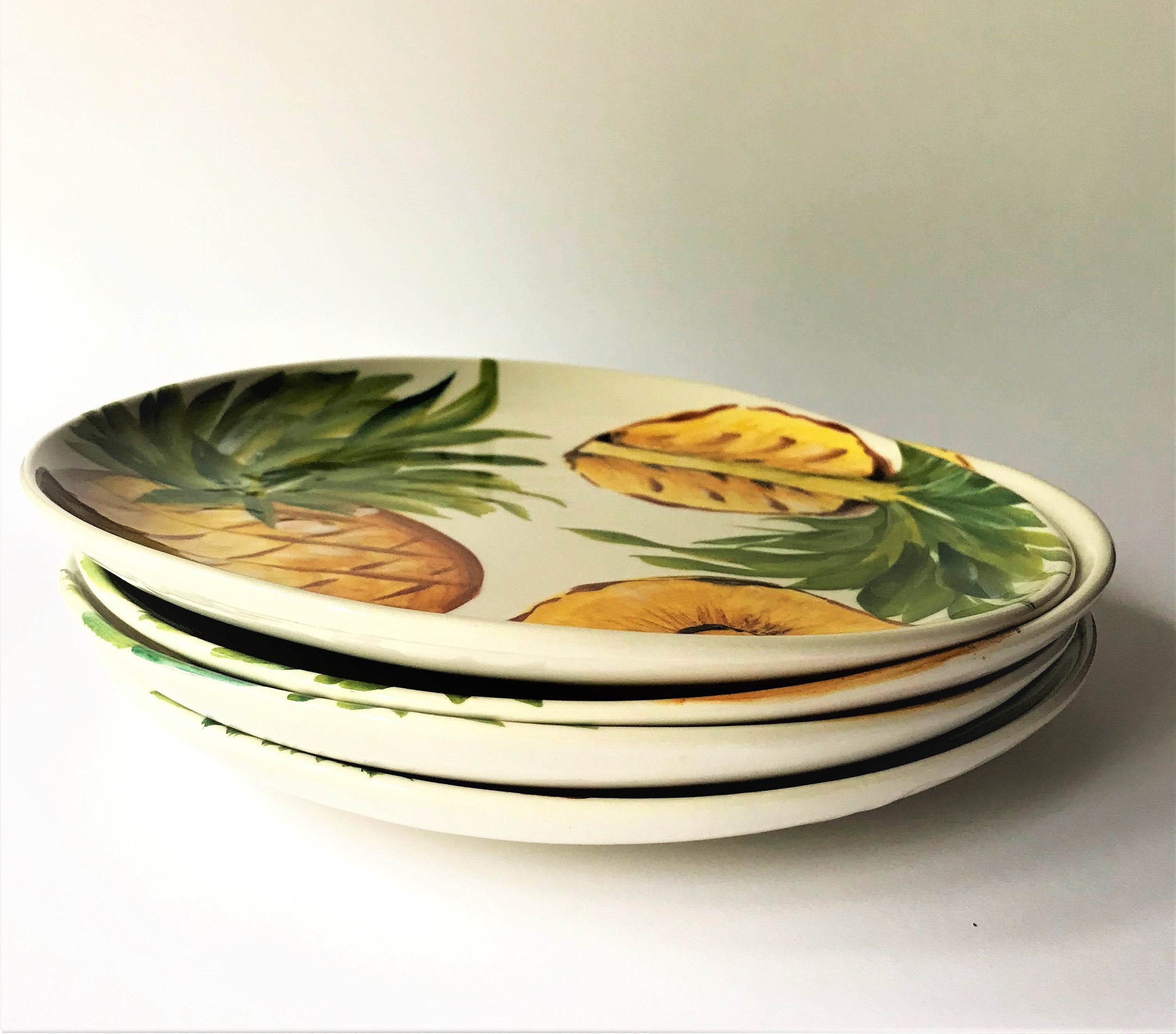 Pineapple Plate Hand-painted Made in Italy