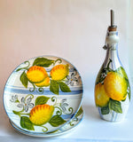 Load image into Gallery viewer, Handmade Stripe Lemon Plates Made in Italy
