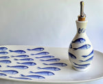 Load image into Gallery viewer, Small Blue Fish Olive Oil Bottle made in Italy
