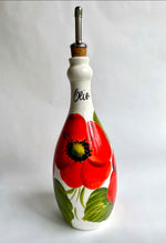 Load image into Gallery viewer, Poppy Flower Olive Oil Bottle
