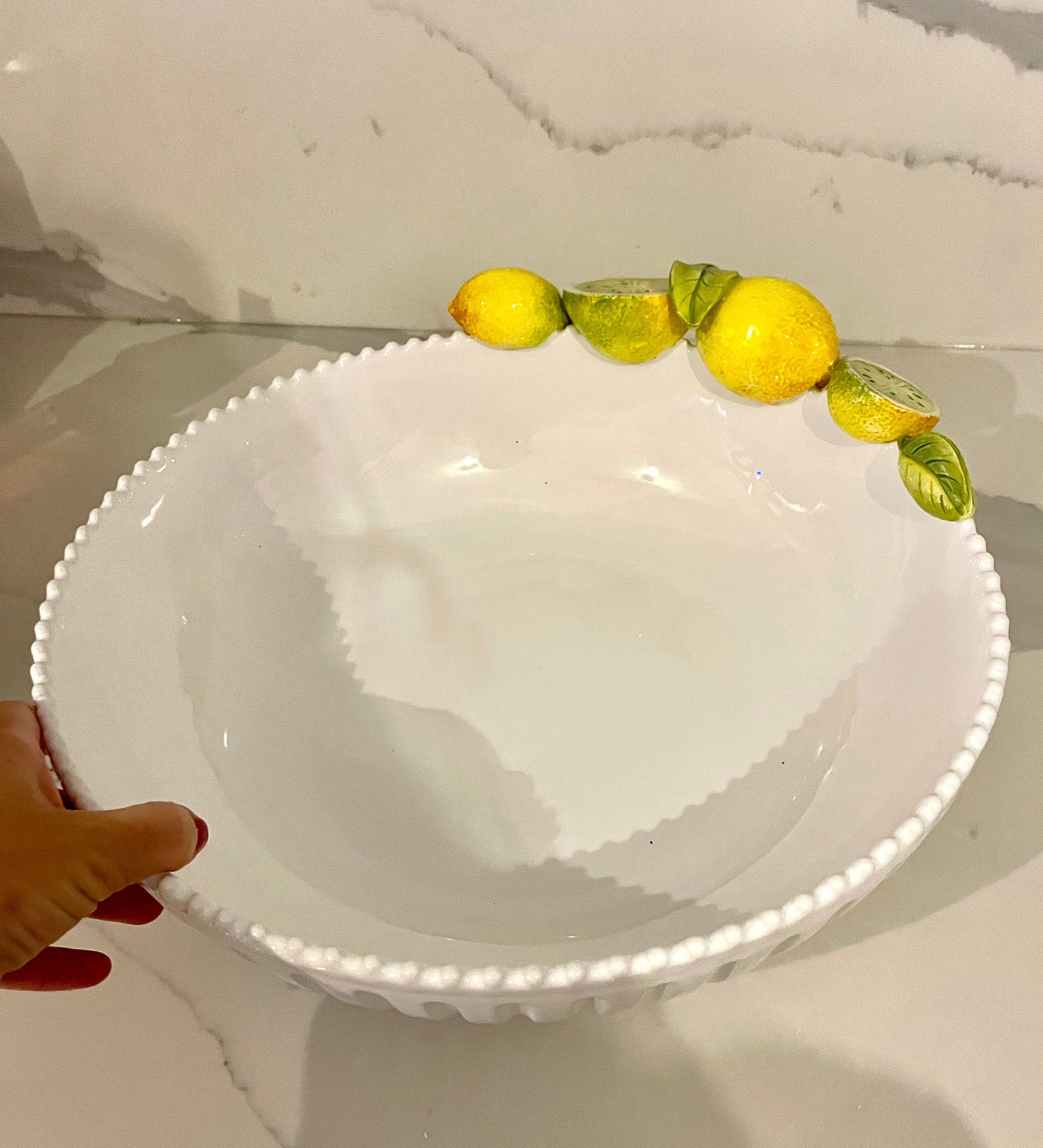 Italian Lemon Serving Bowl