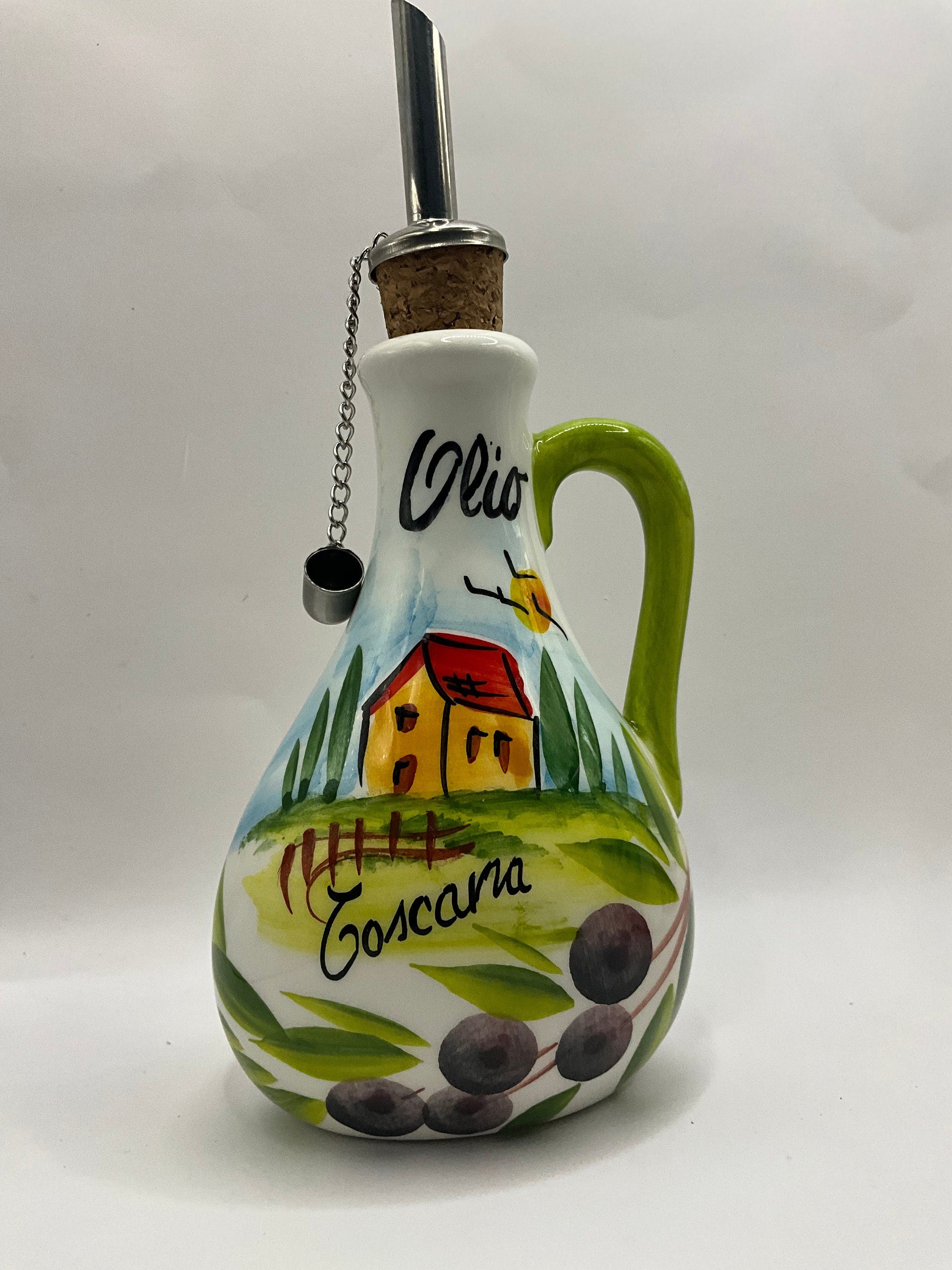 Olive Oil Bottle with Handle for Table