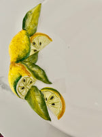 Load image into Gallery viewer, Lemon relief oval platter
