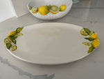 Load image into Gallery viewer, Lemon relief oval platter
