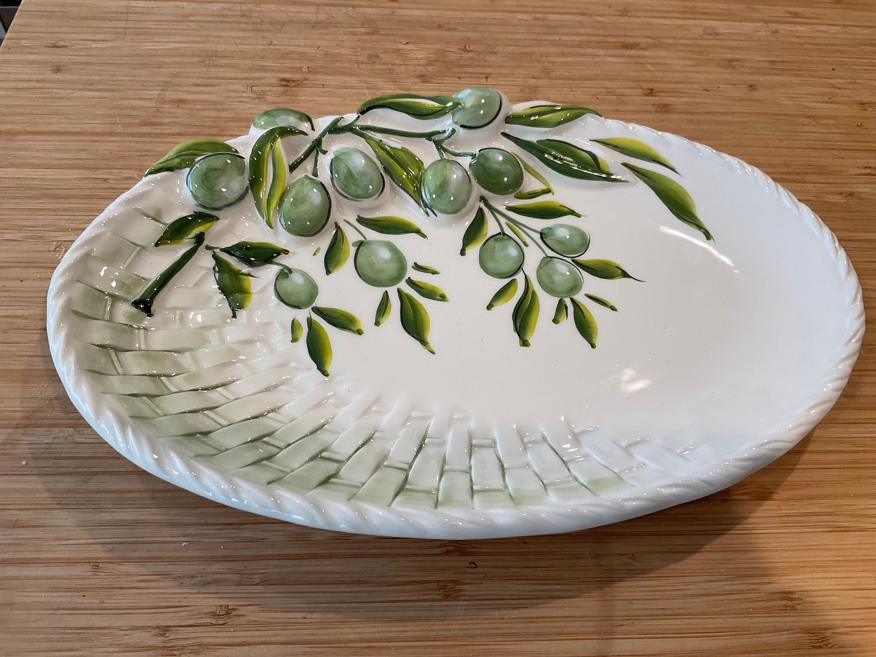 Olive Verde Basket Weave Platter