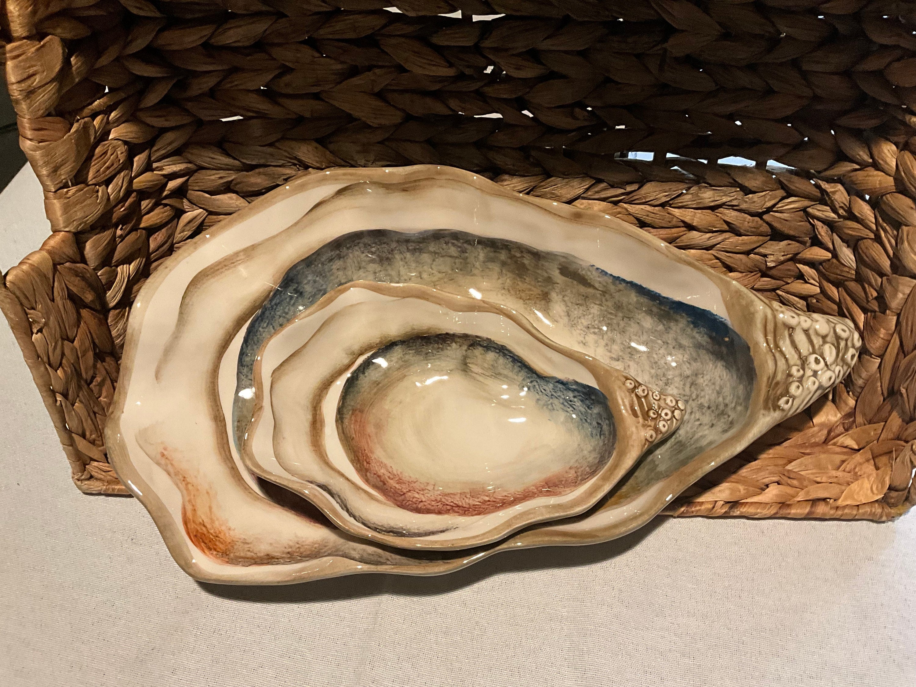 Oyster shaped platter
