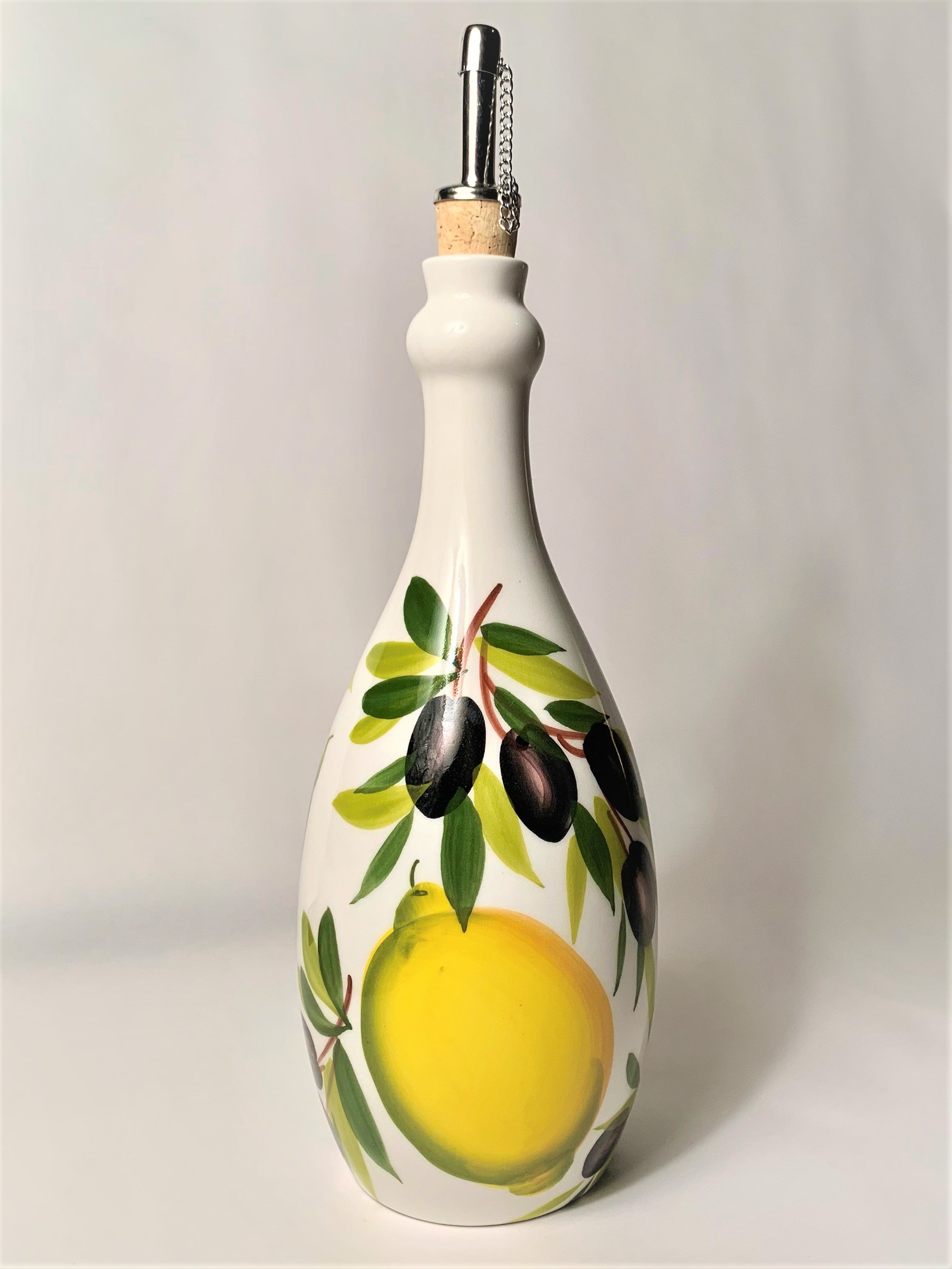 Lemons / Olive Vinegar Bottle (Aceto) Large